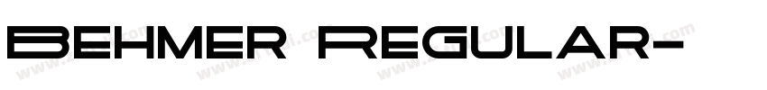 Behmer Regular字体转换